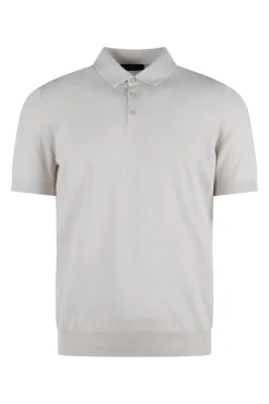 Per Venti Luxury|T-shirts & Polo's^Heren polo korte mouw grijs