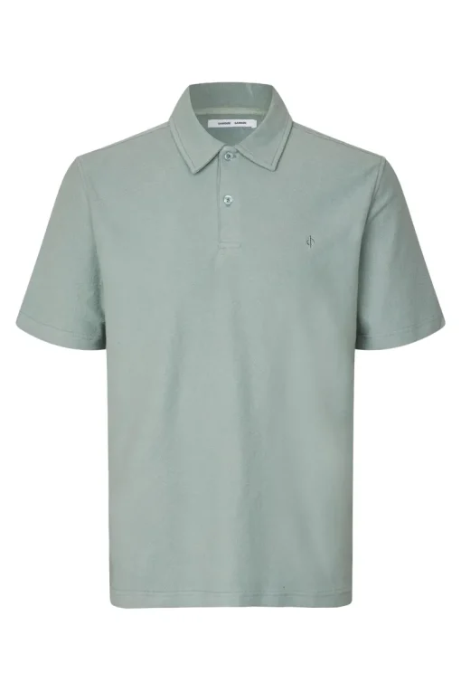 Samsøe Samsøe Designer|T-shirts & Polo's^Heren polo korte mouw groen