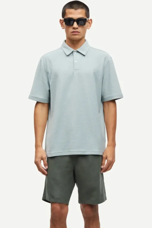 Samsøe Samsøe Designer|T-shirts & Polo's^Heren polo korte mouw groen
