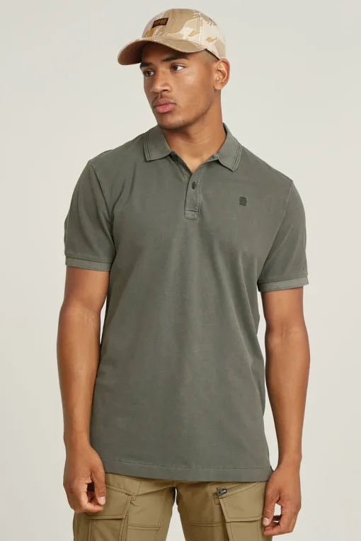 G-Star Jeans & Casuals|T-shirts & Polo's^Heren polo korte mouw groen