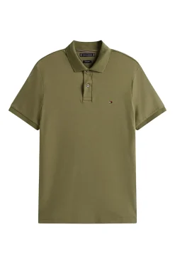 Tommy Hilfiger Jeans & Casuals|T-shirts & Polo's^Heren polo korte mouw groen