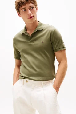 Tommy Hilfiger Jeans & Casuals|T-shirts & Polo's^Heren polo korte mouw groen