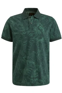 PME Legend Designer|T-shirts & Polo's^Heren polo korte mouw groen