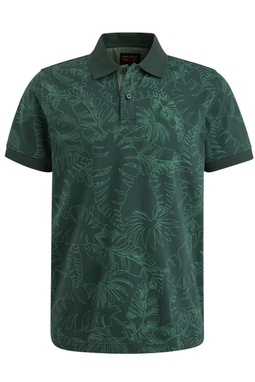 PME Legend Designer|T-shirts & Polo's^Heren polo korte mouw groen