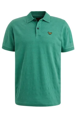 PME Legend Designer|T-shirts & Polo's^Heren polo korte mouw groen