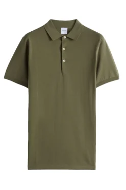 Aspesi Designer|T-shirts & Polo's^Heren polo korte mouw groen