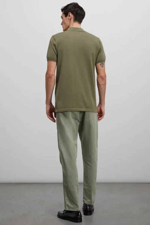 Aspesi Designer|T-shirts & Polo's^Heren polo korte mouw groen