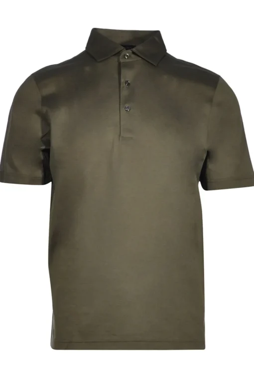 Per Venti Luxury|T-shirts & Polo's^Heren polo korte mouw groen