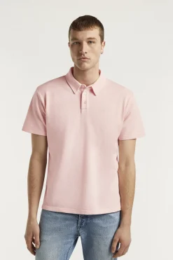 Denham Jeans & Casuals|T-shirts & Polo's^Heren polo korte mouw rose