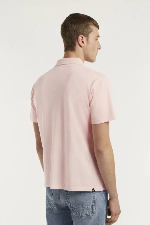 Denham Jeans & Casuals|T-shirts & Polo's^Heren polo korte mouw rose