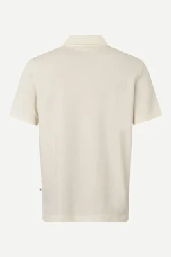 Samsøe Samsøe Designer|T-shirts & Polo's^Heren polo korte mouw wit