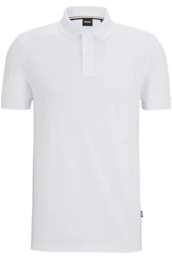 Boss Black Luxury|T-shirts & Polo's^Heren polo korte mouw wit