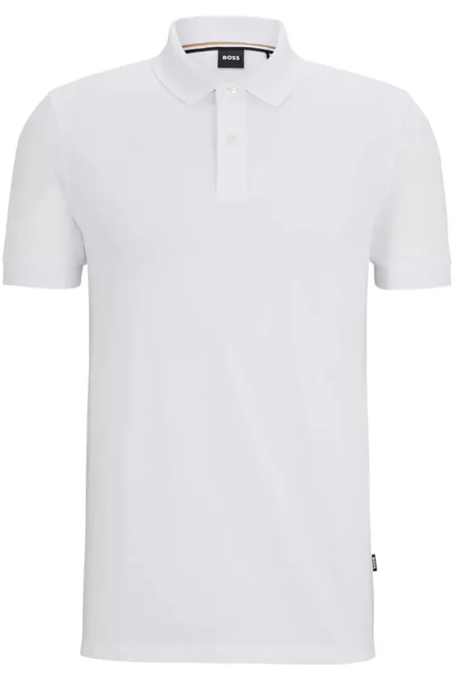 Boss Black Luxury|T-shirts & Polo's^Heren polo korte mouw wit