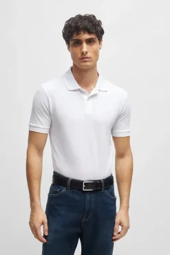 Boss Black Luxury|T-shirts & Polo's^Heren polo korte mouw wit