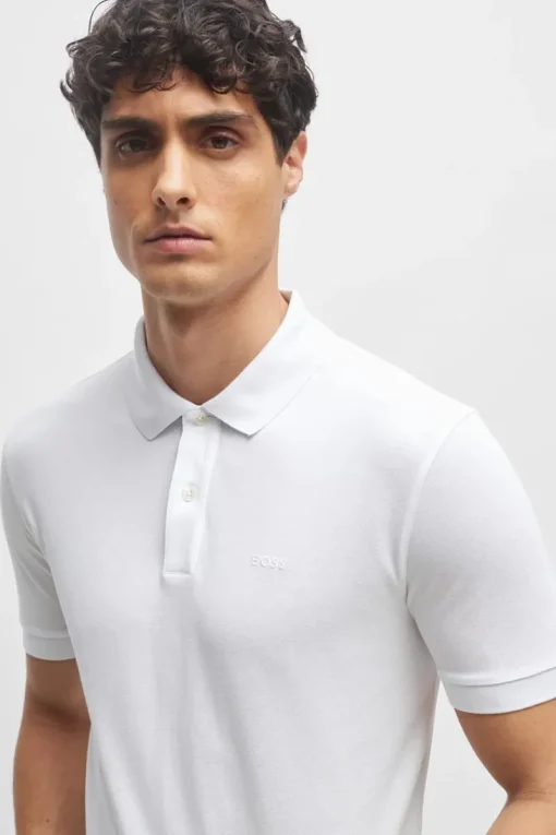 Boss Black Luxury|T-shirts & Polo's^Heren polo korte mouw wit