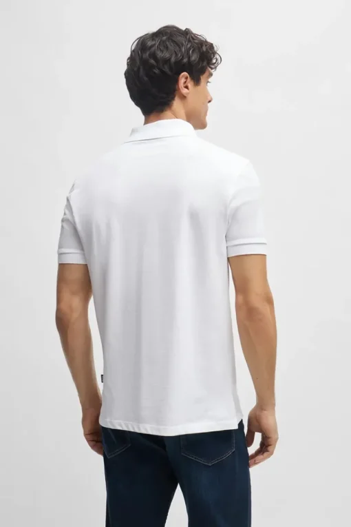 Boss Black Luxury|T-shirts & Polo's^Heren polo korte mouw wit