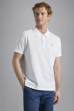 Paul & Shark Luxury|T-shirts & Polo's^Heren polo korte mouw wit