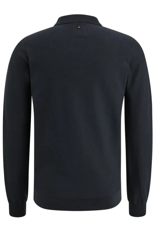 PME Legend Jeans & Casuals|T-shirts & Polo's^Heren polo lange mouw blauw