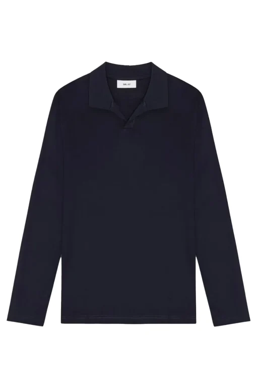 NN07 Designer|T-shirts & Polo's^Heren polo lange mouw blauw
