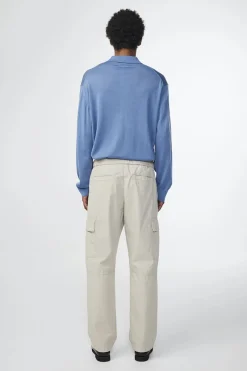NN07 Outlet^Heren polo lange mouw blauw