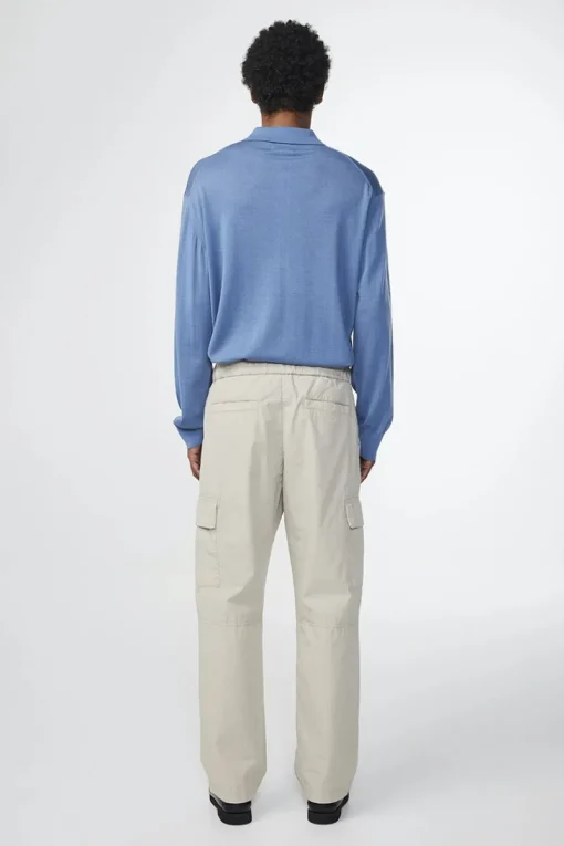 NN07 Outlet^Heren polo lange mouw blauw