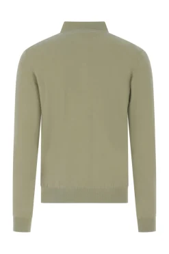 Aspesi Outlet^Heren polo lange mouw groen