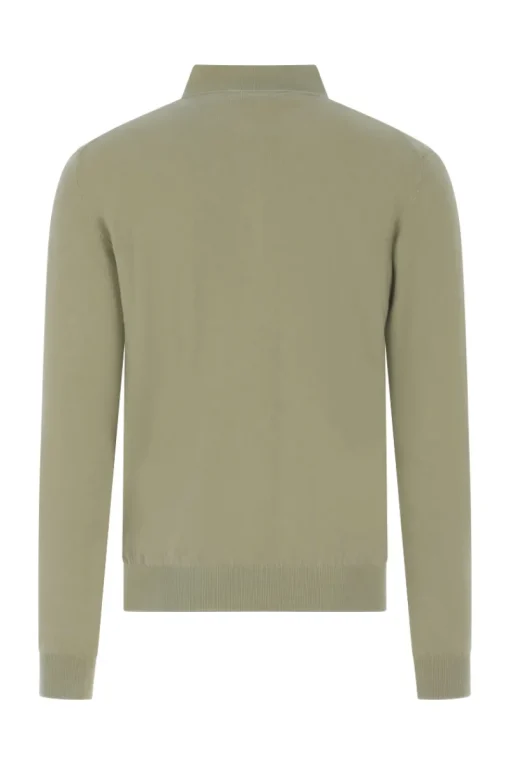 Aspesi Outlet^Heren polo lange mouw groen