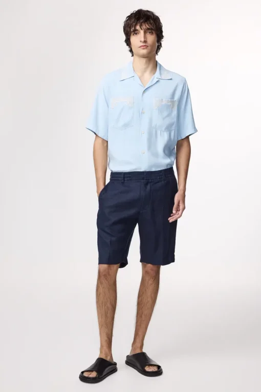 NN07 Designer|Broeken^Heren short blauw