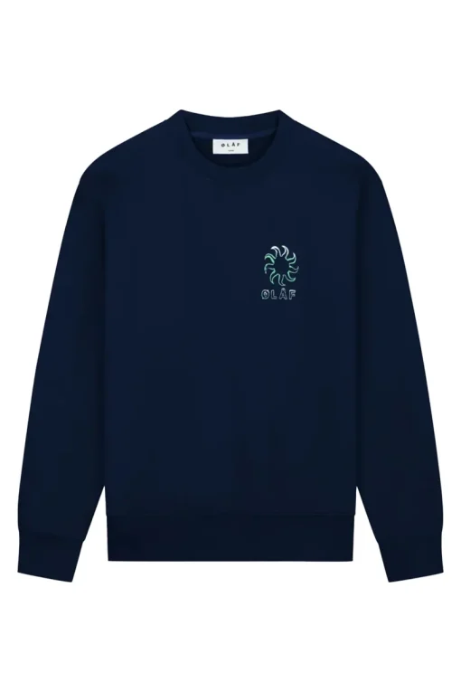 Olaf Hussein Designer|Truien & Vesten^Heren sweater blauw