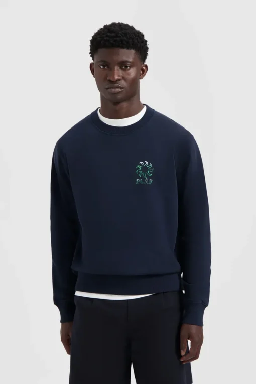 Olaf Hussein Designer|Truien & Vesten^Heren sweater blauw