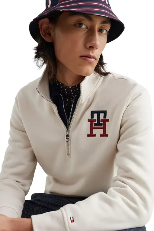 Tommy Hilfiger Outlet^Heren sweater ecru