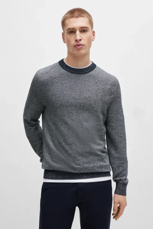 Boss Orange Jeans & Casuals|Truien & Vesten^Heren trui blauw
