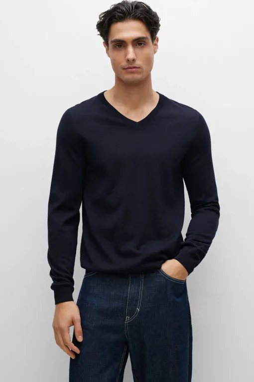 Boss Black Luxury|Truien & Vesten^Heren trui blauw
