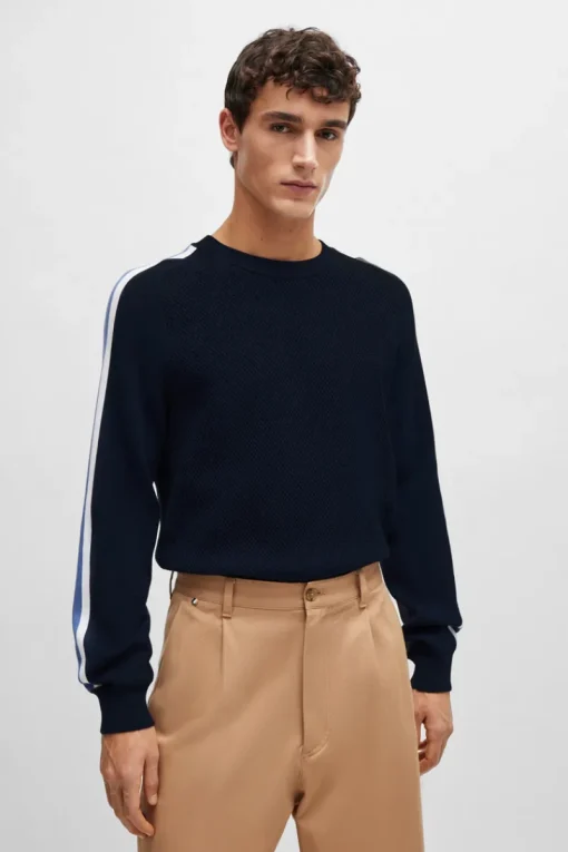 Boss Black Outlet^Heren trui blauw