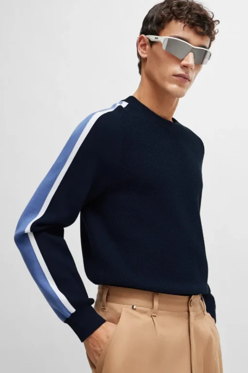 Boss Black Outlet^Heren trui blauw