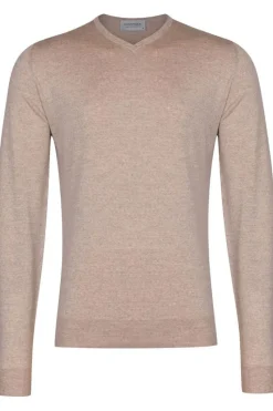 John Smedley Luxury|Truien & Vesten^Heren trui bruin