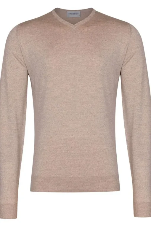 John Smedley Luxury|Truien & Vesten^Heren trui bruin