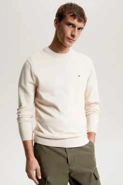 Tommy Hilfiger Outlet^Heren trui ecru