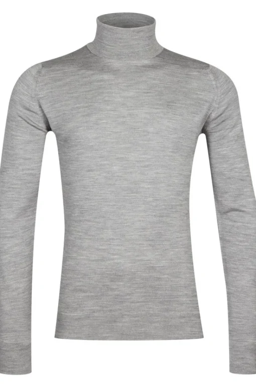 John Smedley Luxury|Truien & Vesten^Heren trui grijs