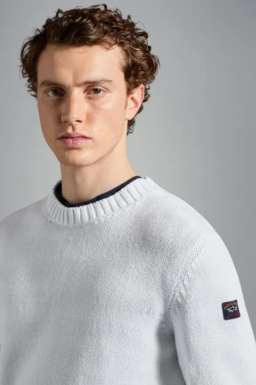 Paul & Shark Outlet^Heren trui wit