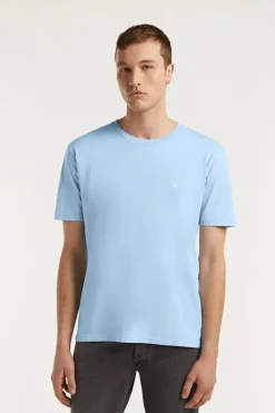 Denham Jeans & Casuals|T-shirts & Polo's^Heren t-shirt kortemouw blauw