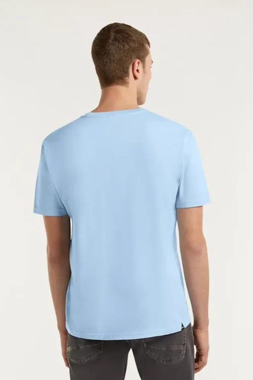 Denham Jeans & Casuals|T-shirts & Polo's^Heren t-shirt kortemouw blauw