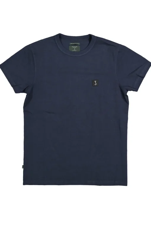 Butcher of Blue Jeans & Casuals|T-shirts & Polo's^Heren t-shirt kortemouw blauw