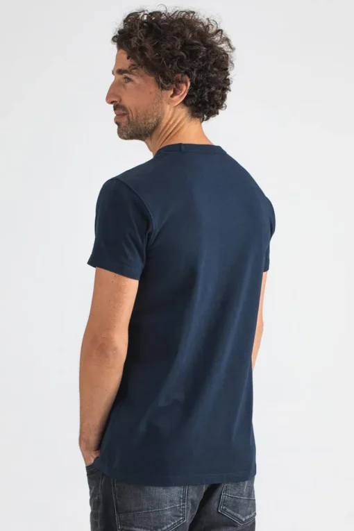 Butcher of Blue Jeans & Casuals|T-shirts & Polo's^Heren t-shirt kortemouw blauw
