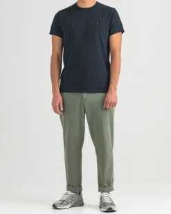 Butcher of Blue Jeans & Casuals|T-shirts & Polo's^Heren t-shirt kortemouw blauw