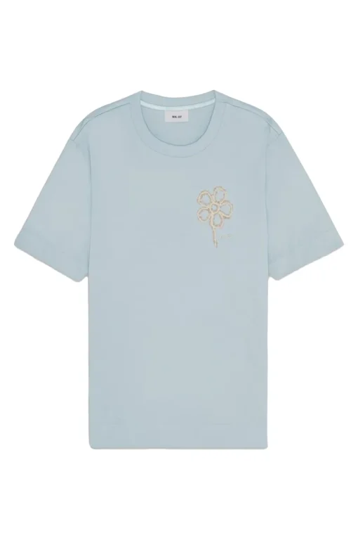 NN07 Designer|T-shirts & Polo's^Heren t-shirt kortemouw blauw