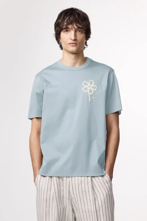 NN07 Designer|T-shirts & Polo's^Heren t-shirt kortemouw blauw