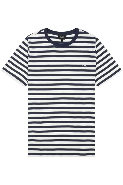 A.P.C. Designer|T-shirts & Polo's^Heren t-shirt kortemouw blauw