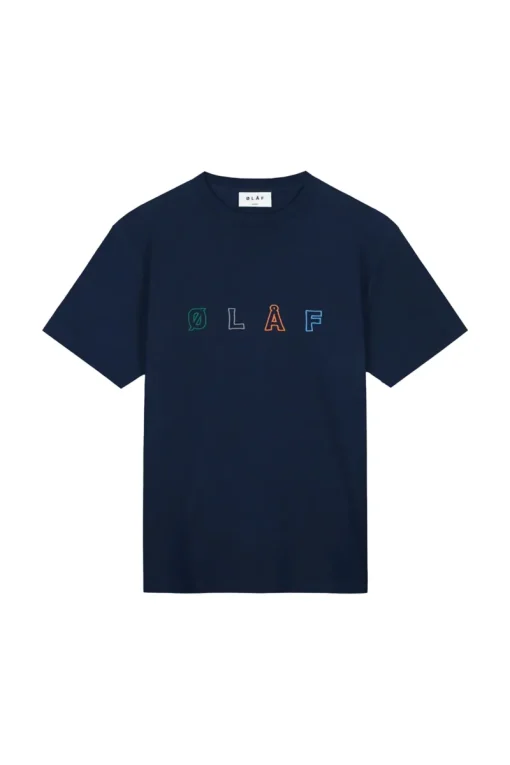 Olaf Hussein Designer|T-shirts & Polo's^Heren t-shirt kortemouw blauw