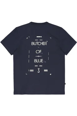 Butcher of Blue Designer|T-shirts & Polo's^Heren t-shirt kortemouw blauw